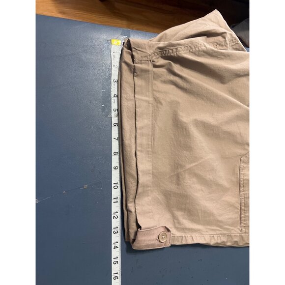 Lane Bryant Womens  26/28 Tan Cotton/Spandex Elastic Waist Shorts Stretch - Picture 9 of 10